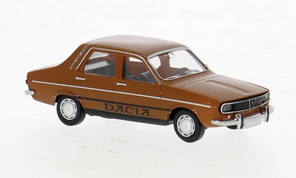 Brekina: Dacia 1300 (1970), braun, mit Decor