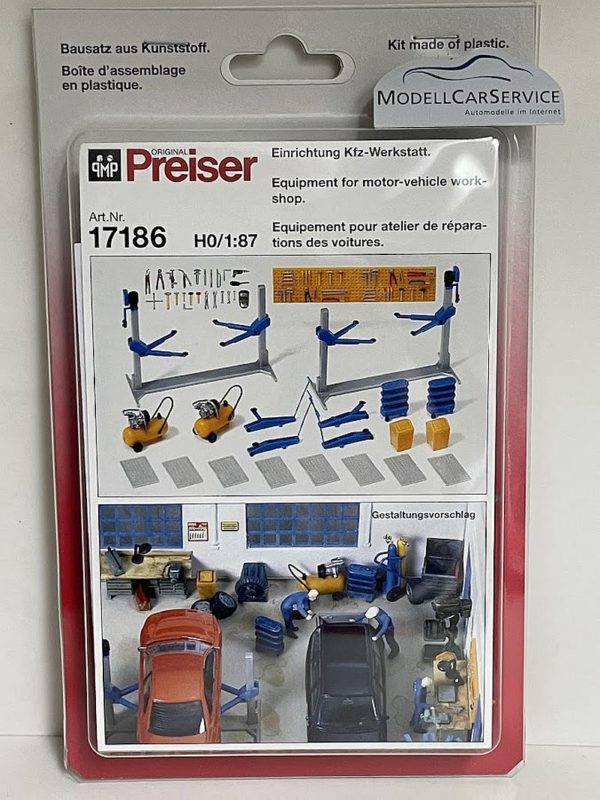 Preiser: Einrichtung Kfz-Werkstatt – Bild 2