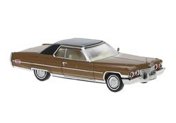 Brekina: Cadillac de Ville Coupé, braunmetallic
