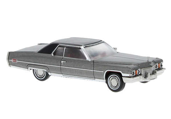 Brekina: Cadillac Coupe deVille, graumetallic/schwarz