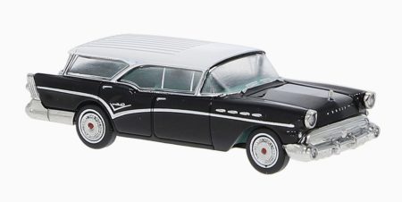 Brekina: Buick Century Caballero (1957), schwarz / weiß