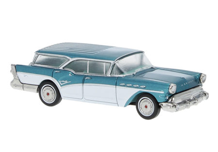 Brekina: Buick Century Caballero, türkismetallic/weiß