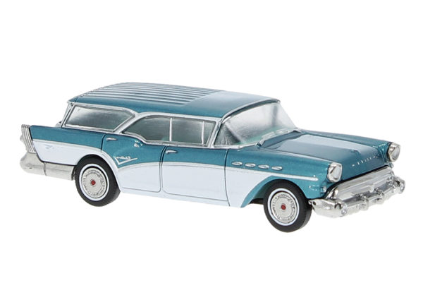 Brekina: Buick Century Caballero, türkismetallic/weiß
