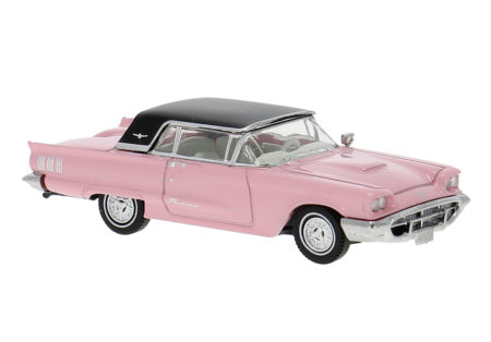 Brekina: Ford Thunderbird geschlossen, rosa/schwarz