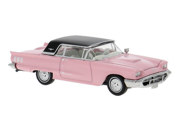 Brekina: Ford Thunderbird geschlossen, rosa/schwarz