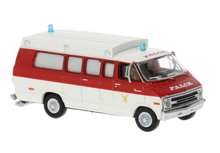 Brekina: Dodge B 200 Ambulance (1975) "Falck"