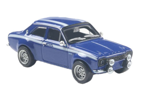 Brekina: Ford Escort RS 1800 Mk I, blau mit Mexico-Dekor
