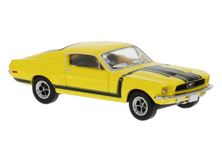 Brekina: Ford Mustang Fastback "Boss 302", gelb mit Dekor