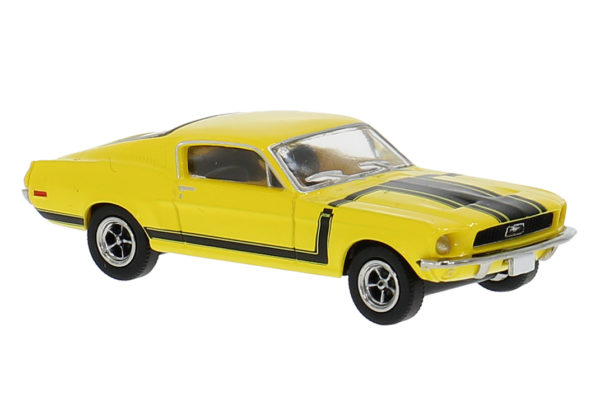 Brekina: Ford Mustang Fastback "Boss 302", gelb mit Dekor