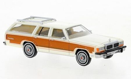 Brekina: Ford LTD Country Squire, hellbeige/Dekor-0