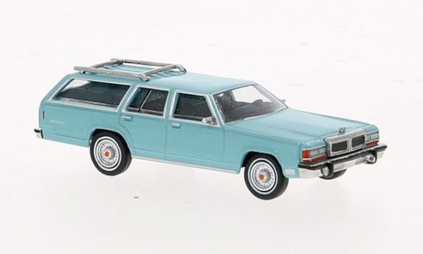 Brekina: Ford LTD Country Squire, hellblau