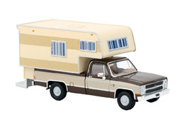 Brekina: Chevrolet C20 Camper, braun/hellbeige
