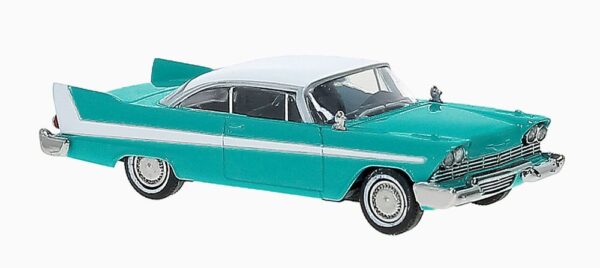 Brekina: Plymouth Fury, türkis/weiß-0