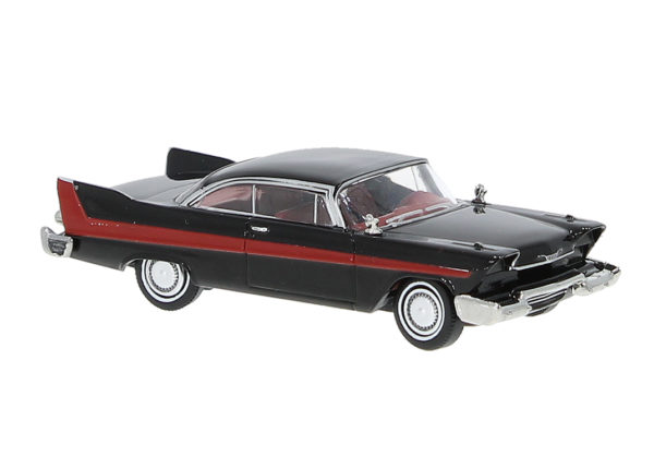 Brekina: Plymouth Fury, schwarz / rot