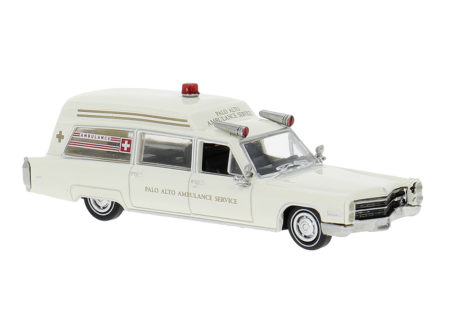 Brekina: Cadillac Miller Meteor Ambulance "Palo Alto Ambulance Service" (USA)