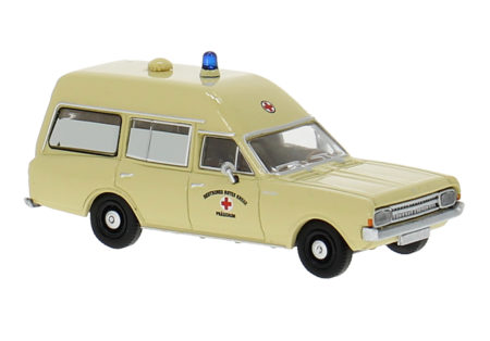 Brekina: Opel Rekord C KTW "DRK", hellbeige