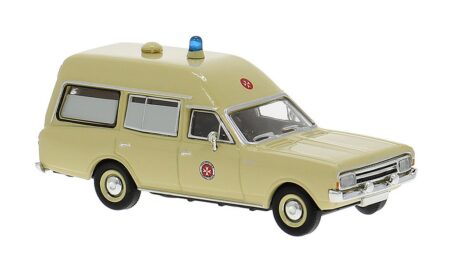 Brekina: Opel Rekord C KTW "Johanniter Unfall-Hilfe"