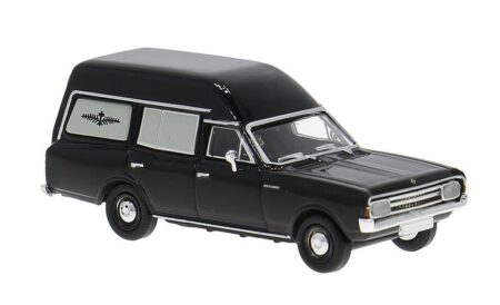 Brekina: Opel Rekord C Bestattungswagen, schwarz