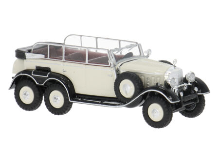 Brekina: Mercedes G4 (1938), mit Seitenscheiben, weiß