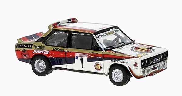 Brekina: Fiat 131 Abarth "Warsteiner" von W. Röhrl, "Hunsrück Rallye 1980"-0