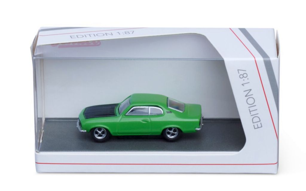 Schuco 1/87: Opel Manta A, grün/schwarz