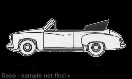 Brekina: Wartburg 311 Cabriolet (1959), weiß