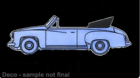 Brekina: Wartburg 311 Cabriolet (1959), pastellblau