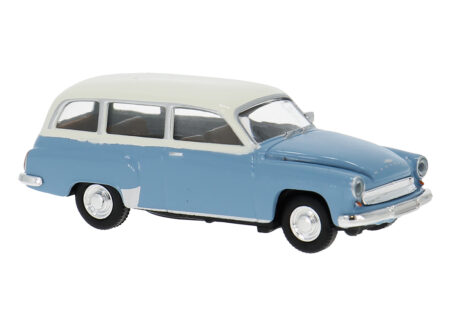 Brekina: Wartburg 311 Kombi (1959), hellblau/weiß