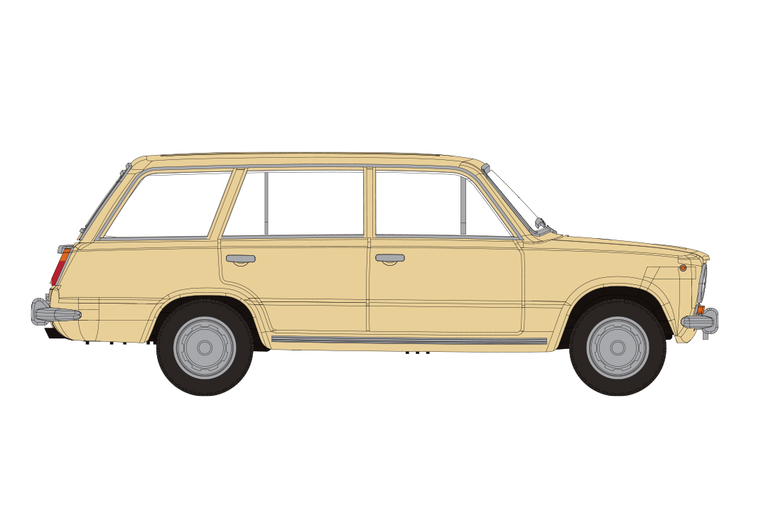 Brekina: Lada 2102 Kombi (1971), beige