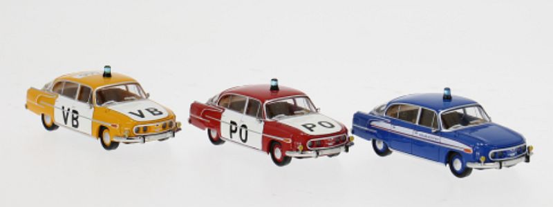Brekina: Set Tatra 603-2 (1963) Einsatzfahrzeuge der CSSR