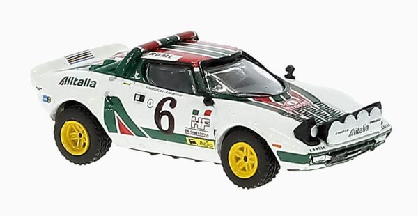 Brekina: Lancia Stratos HF "Rallye Monte Carlo 1976 / Nr. 6 / Waldegård"-0