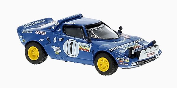 Brekina: Lancia Stratos HF "Rallye Monte Carlo 1980 / # 1 / Darniche, Mahé"-0