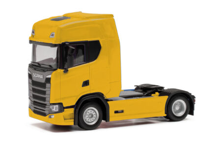 Herpa: Scania CS 20 HD Zugmaschine, ginstergelb-0