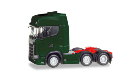 Herpa: Scania CS 20 HD 6x2 Zugm., moosgrün-0