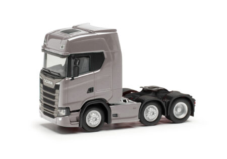 Herpa: Scania CS 20 HD 6x2 Zugmaschine, grau -0