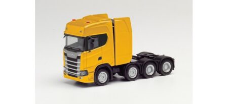 Herpa: Scania CS HD Schwerlastzugmaschine, maisgelb-0