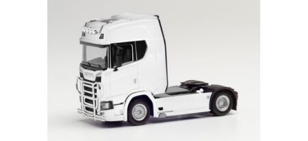 Herpa: Scania CS 20 HD Zugm. mit Lampenbügel und Rammschutz, weiß-0