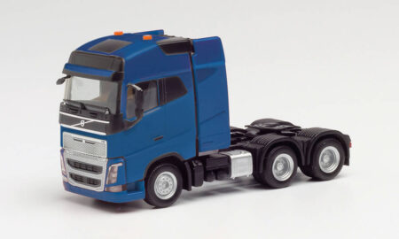 Herpa: Volvo FH Gl. XL Zugm. mit Schwerlastturm, enzianblau-0