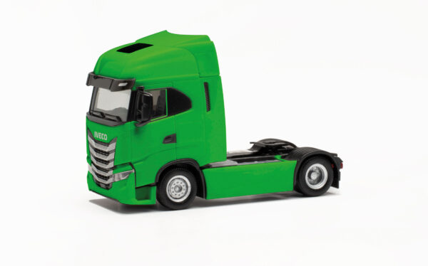 Herpa: Iveco S-Way Solozugm., gelbgrün-0