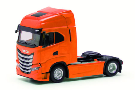 Herpa: Iveco S-Way Solozugm., 2-achs, tieforange-0