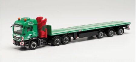 Herpa: MAN TGS LX Euro 6c 6x4 mit Ladekran und Teletrailer „Trost“-0