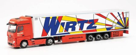 Herpa: MB Actros ´18 BS 15m-KüKo-Sz. "Wirtz"-0