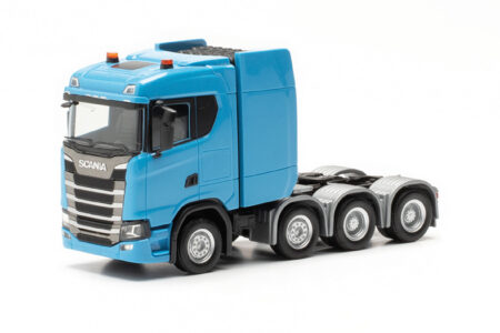 Herpa: Scania CS 20 ND Schwerlastzugm., hellblau -0