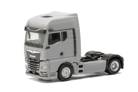 Herpa: MAN TGX GX Zugm. 2achs (mit Spiegelkameras), platingrau