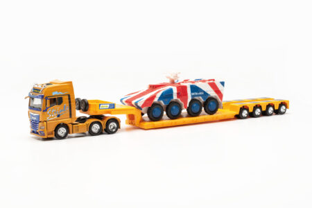 Herpa: MAN TGX GX 6x2 Tieflade-Sz. mit GTK Boxer England "Steinle"-0