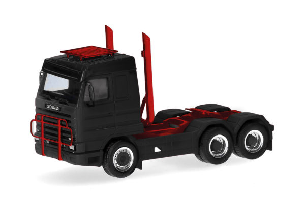 Herpa: Scania 143 Streamline Zugmaschine 3achs (6x4), schwarz