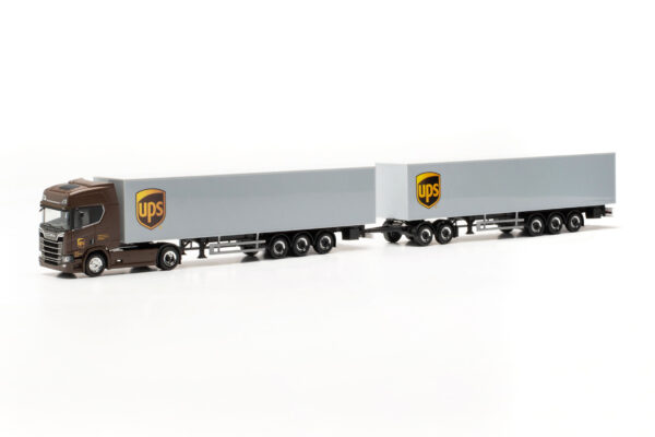 Herpa: Scania CR 20 HD mit 2 Koffer-Aufl. "UPS Spanien"-0