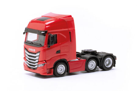 Herpa: Iveco S-Way 6x2 Zugmaschine, rot-0