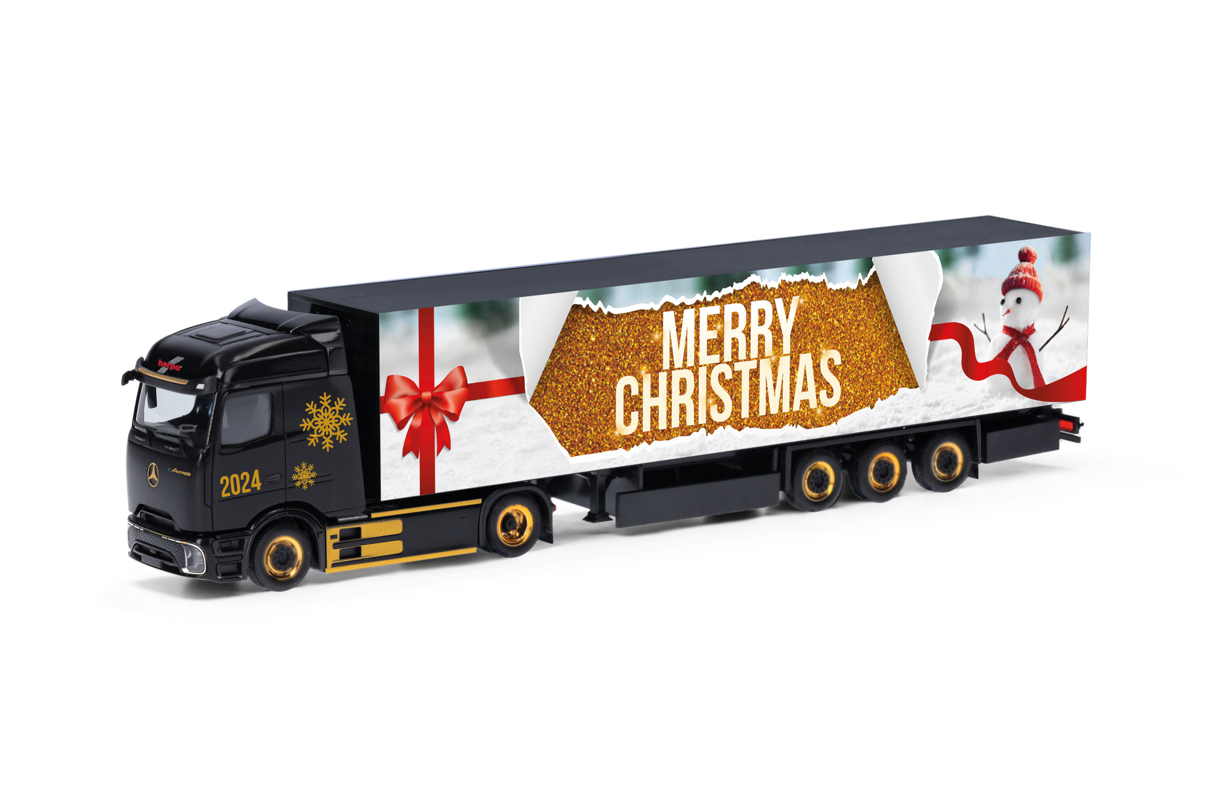 Herpa: MB eActros 600 Procabin Ko-Sz. "Weihnachten 2024" -0