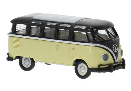 Brekina: VW T1b Samba, schwarz/beige